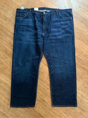 NWT Levis 505 Big & Tall blue denim jeans. 56x30